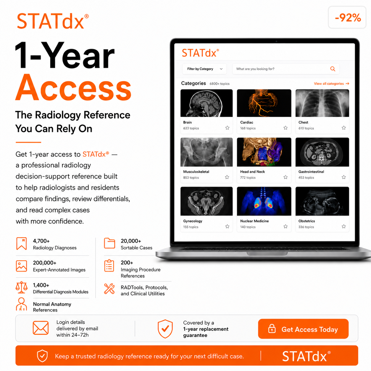 065160d7-5b66-4d89-994b-564e2c4d1b10 STATdx® — 1-Year Access | Professional Radiology Decision-Support Platform - Image 1